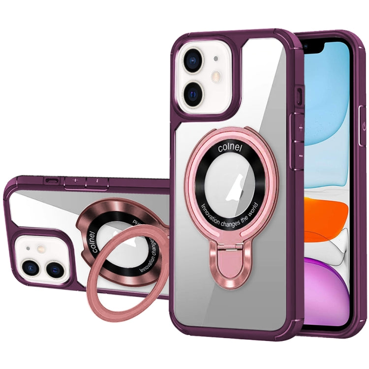 For iPhone 11 MagSafe Acrylic Hybrid TPU Phone Case with Holder