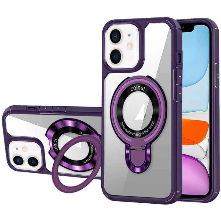 For iPhone 11 MagSafe Acrylic Hybrid TPU Phone Case with Holder