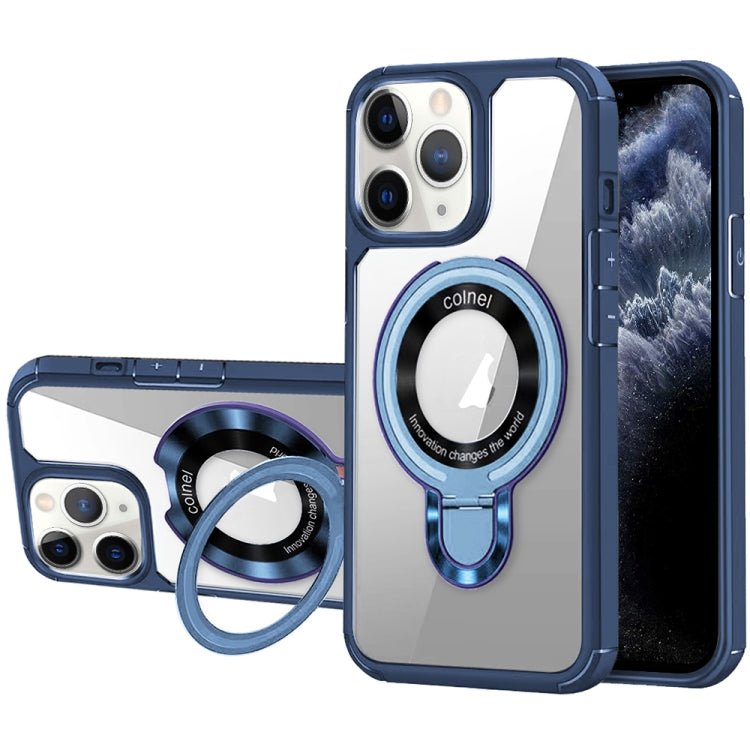 For iPhone 11 Pro MagSafe Acrylic Hybrid TPU Phone Case with Holder
