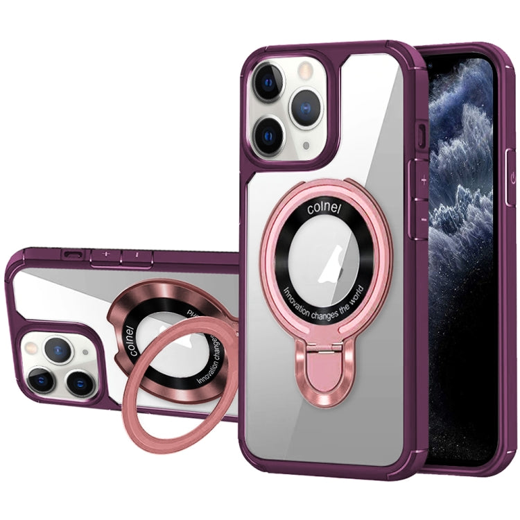 For iPhone 11 Pro MagSafe Acrylic Hybrid TPU Phone Case with Holder