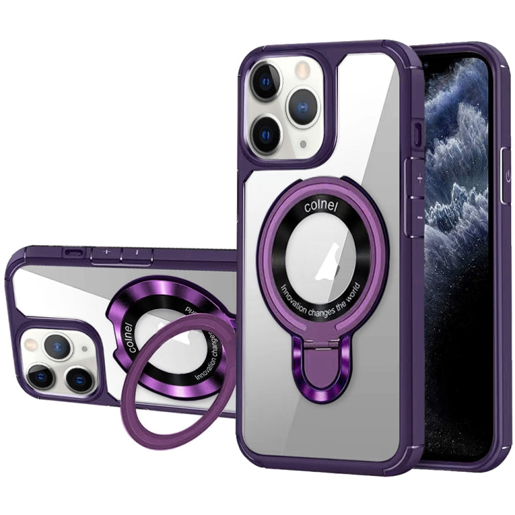 For iPhone 11 Pro MagSafe Acrylic Hybrid TPU Phone Case with Holder