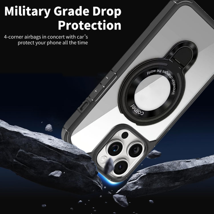 For iPhone 12 Pro MagSafe Acrylic Hybrid TPU Phone Case with Holder