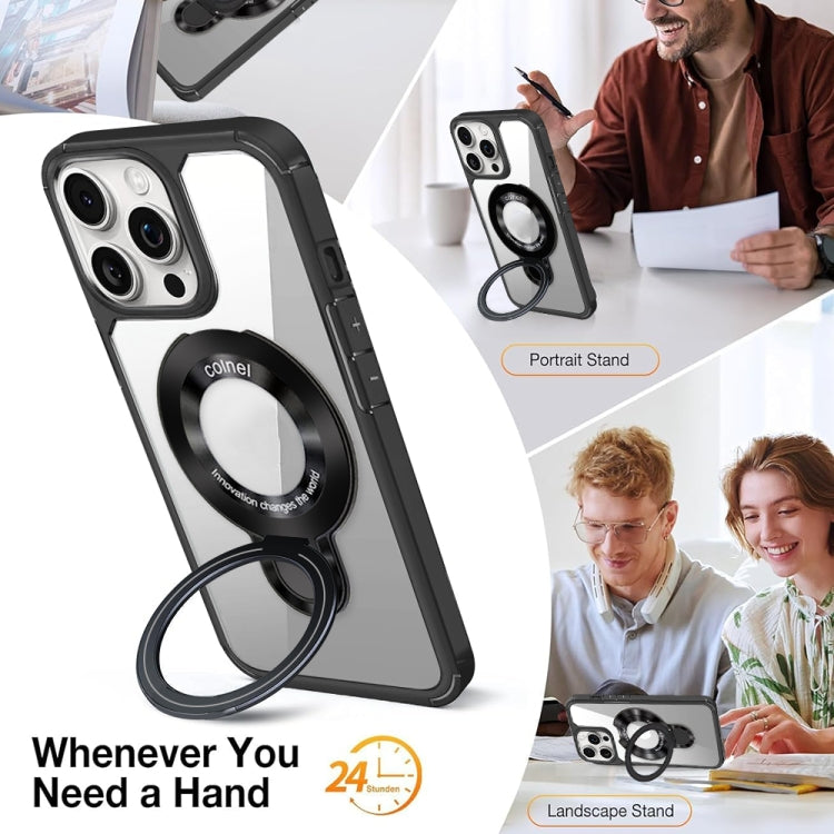 For iPhone 14 Plus MagSafe Acrylic Hybrid TPU Phone Case with Holder