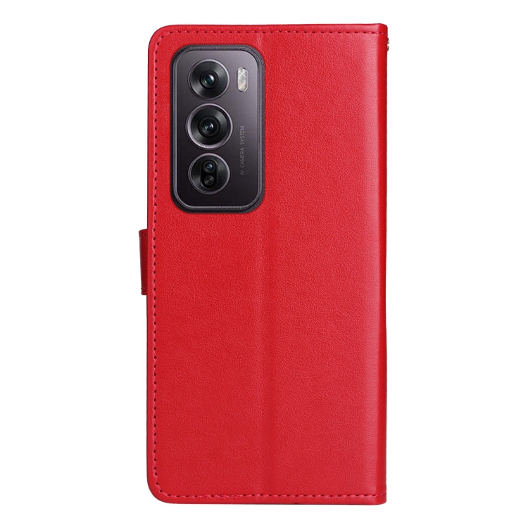 For OPPO Reno12 Pro 5G Global Cat and Bee Embossed Flip Leather Phone Case