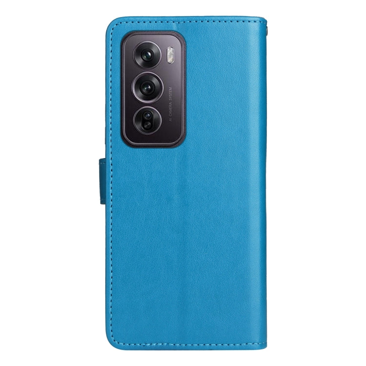 For OPPO Reno12 Pro 5G Global Cat and Bee Embossed Flip Leather Phone Case