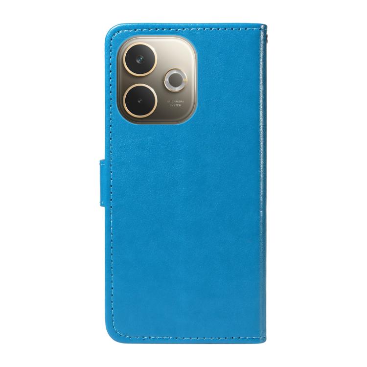 For OPPO A5 Pro 5G Global Cat and Bee Embossed Flip Leather Phone Case