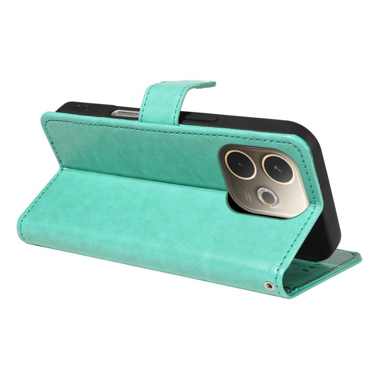 For OPPO A5 Pro 5G Global Cat and Bee Embossed Flip Leather Phone Case