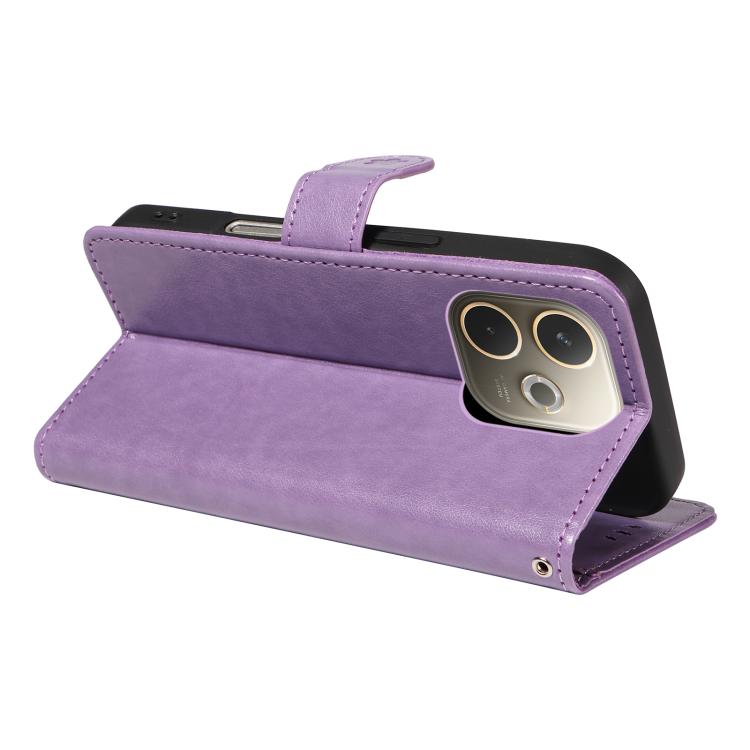 For OPPO A5 Pro 5G Global Cat and Bee Embossed Flip Leather Phone Case