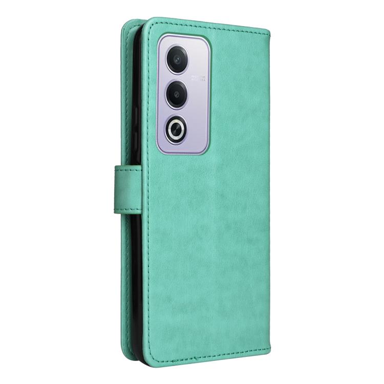 For OPPO K12X 5G Global Cat and Bee Embossed Flip Leather Phone Case