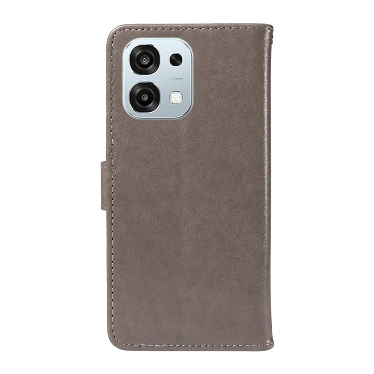 For OPPO A6 Pro 4G / 5G Global Cat and Bee Embossed Flip Leather Phone Case
