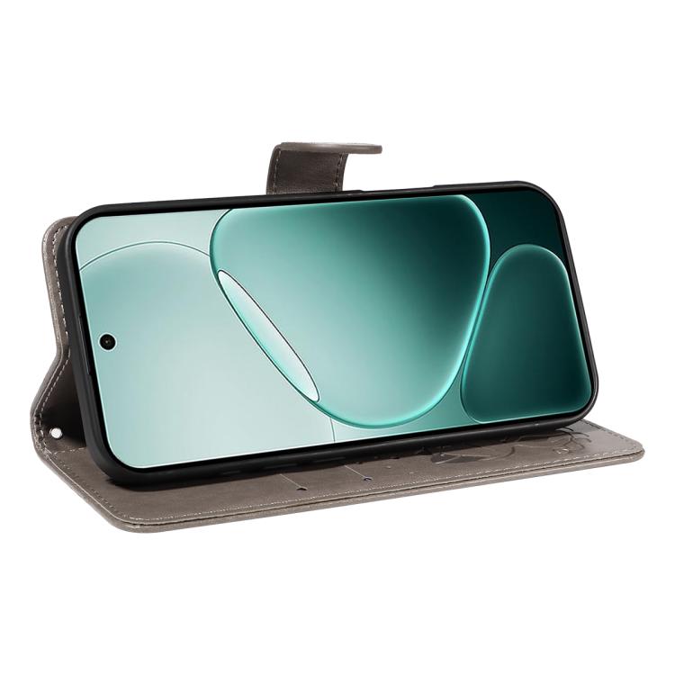 For OPPO A6 Pro 4G / 5G Global Cat and Bee Embossed Flip Leather Phone Case