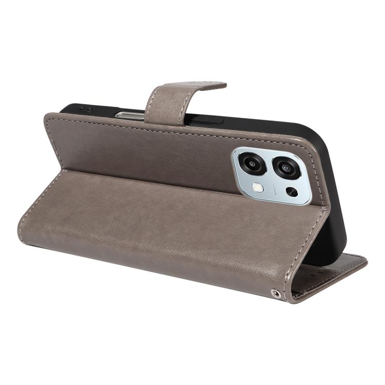 For OPPO A6 Pro 4G / 5G Global Cat and Bee Embossed Flip Leather Phone Case