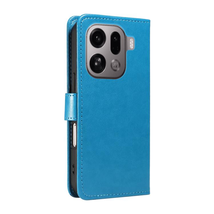 For OPPO Find X9 Pro Cat and Bee Embossed Flip Leather Phone Case
