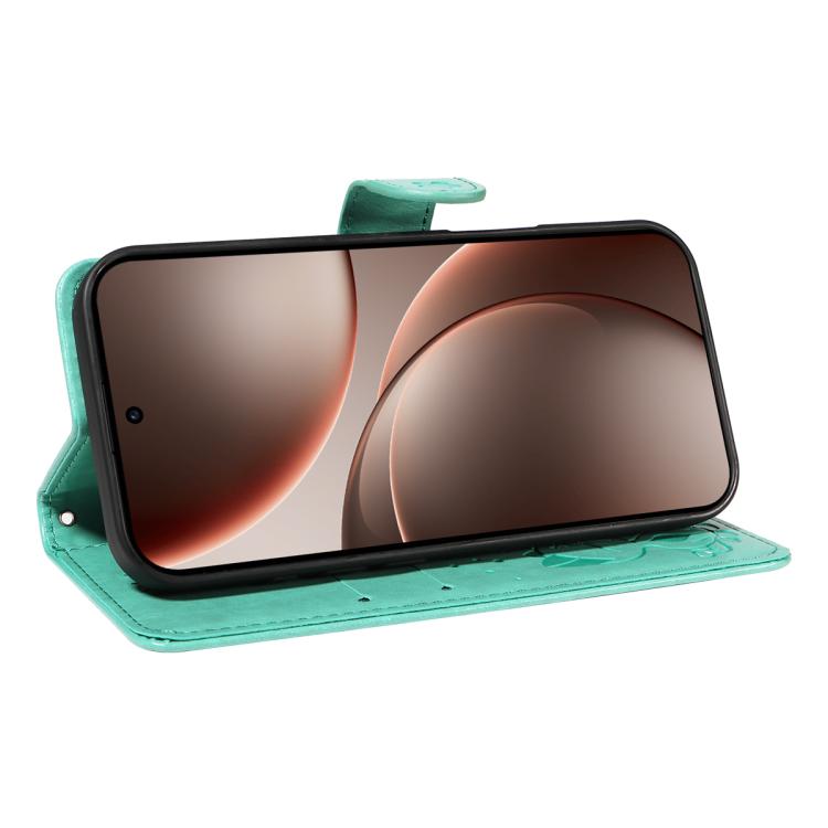For OPPO Find X9 Pro Cat and Bee Embossed Flip Leather Phone Case