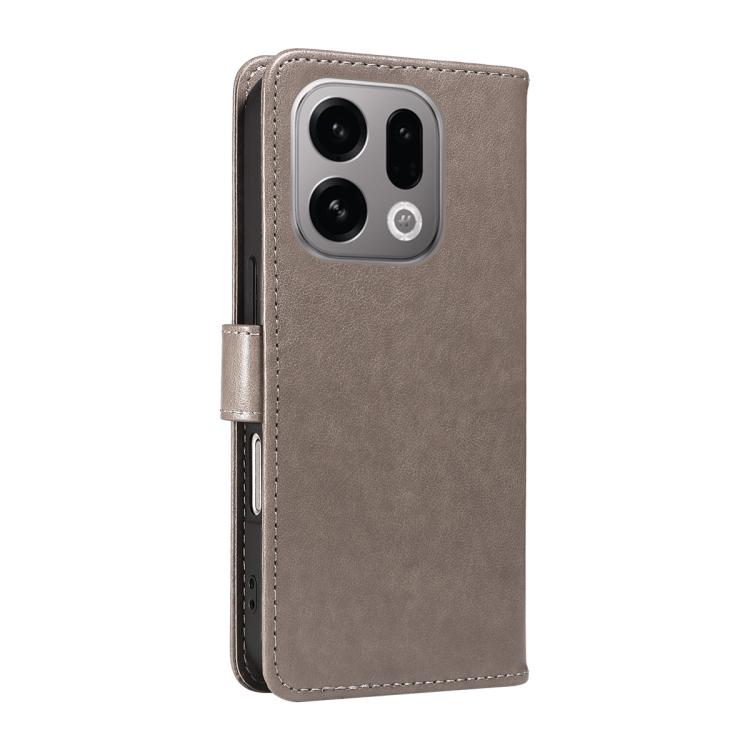 For OPPO Find X9 Cat and Bee Embossed Flip Leather Phone Case