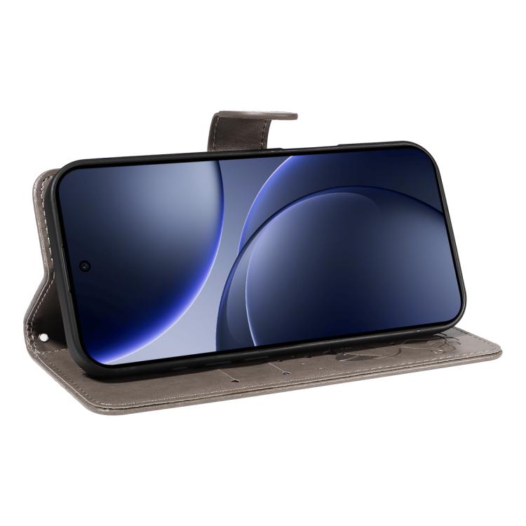 For OPPO Find X9 Cat and Bee Embossed Flip Leather Phone Case