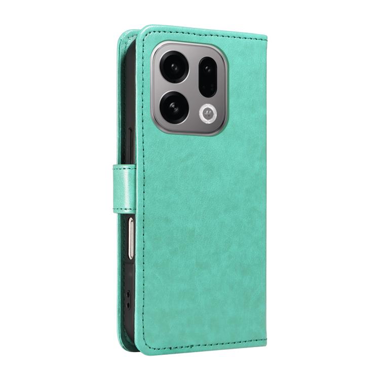 For OPPO Find X9 Cat and Bee Embossed Flip Leather Phone Case