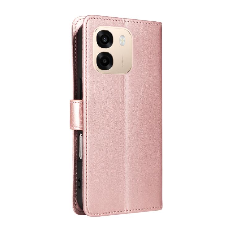 For OPPO A6X 5G / A6 5G Cat and Bee Embossed Flip Leather Phone Case