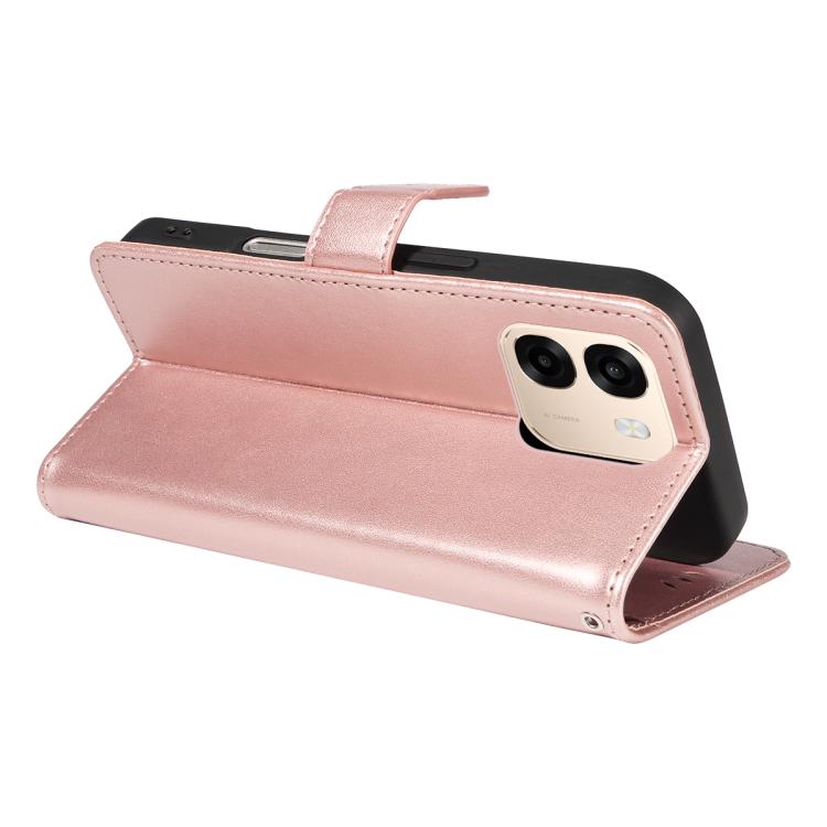 For OPPO A6X 5G / A6 5G Cat and Bee Embossed Flip Leather Phone Case