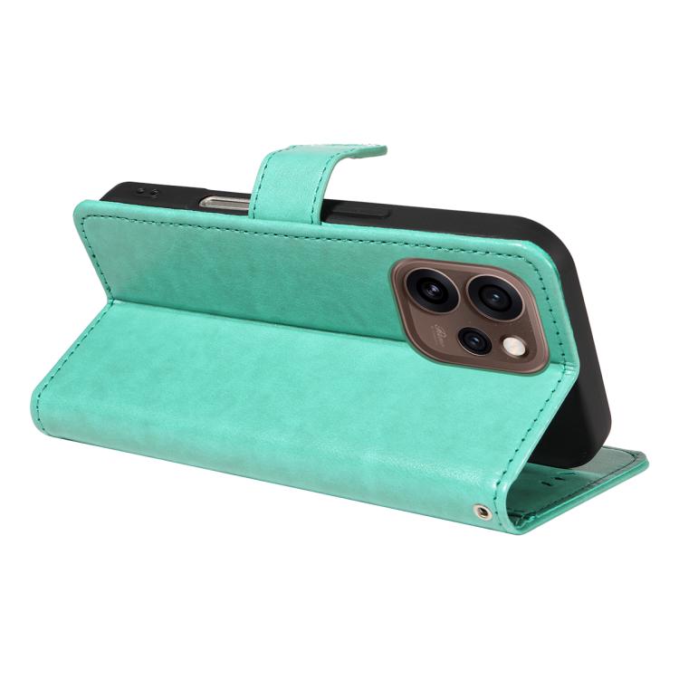 For OPPO Reno15 5G Global Cat and Bee Embossed Flip Leather Phone Case