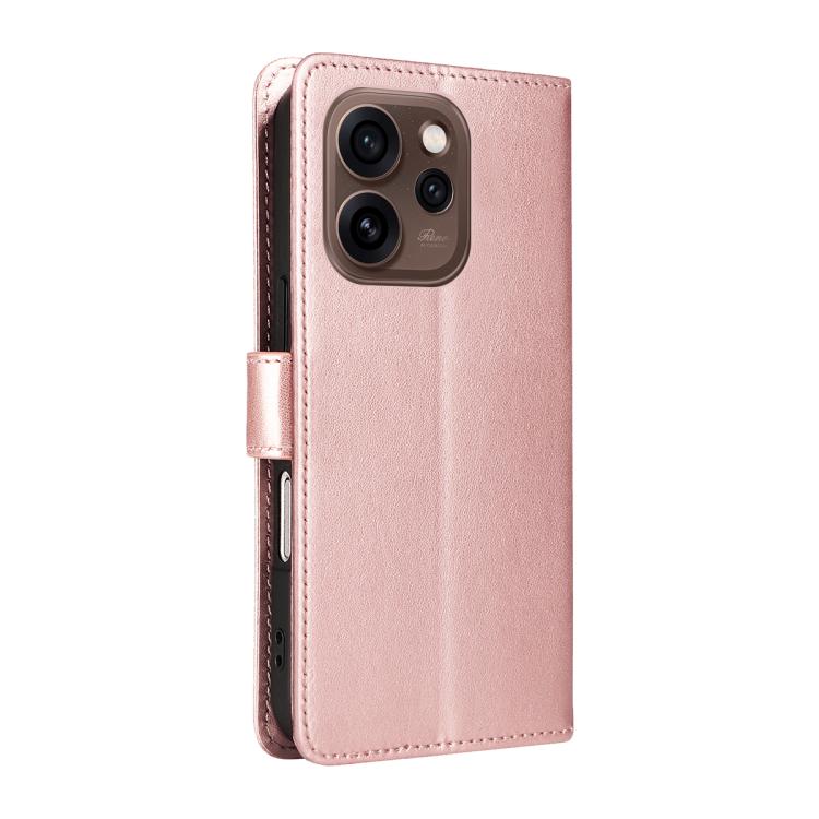 For OPPO Reno15 5G Global Cat and Bee Embossed Flip Leather Phone Case