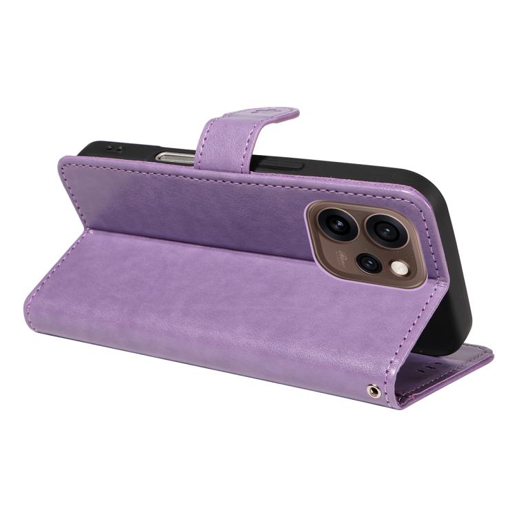 For OPPO Reno15 5G Global Cat and Bee Embossed Flip Leather Phone Case