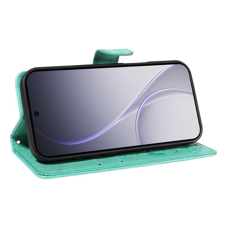 For OPPO Reno15 Pro 5G Global Cat and Bee Embossed Flip Leather Phone Case
