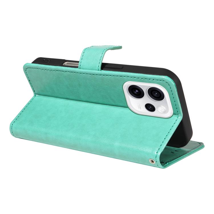 For OPPO Reno15 Pro 5G Global Cat and Bee Embossed Flip Leather Phone Case