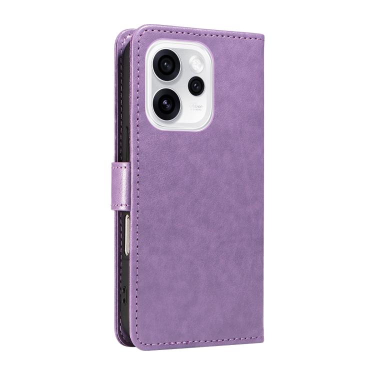 For OPPO Reno15 Pro 5G Global Cat and Bee Embossed Flip Leather Phone Case