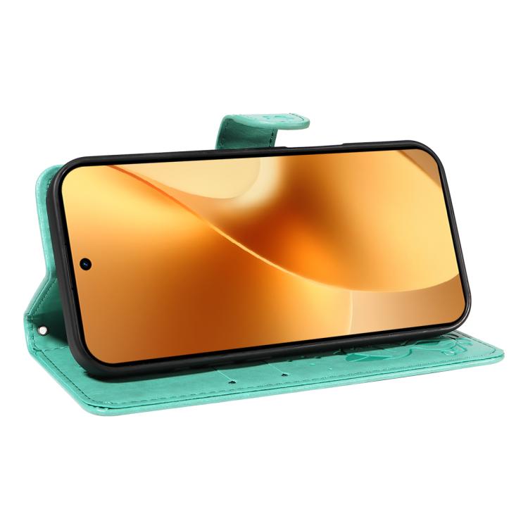 For Realme 15 5G Cat and Bee Embossed Flip Leather Phone Case
