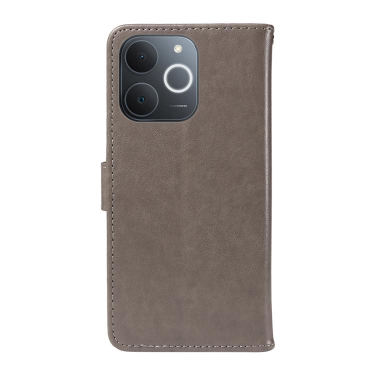 For Realme C71 4G India Cat and Bee Embossed Flip Leather Phone Case