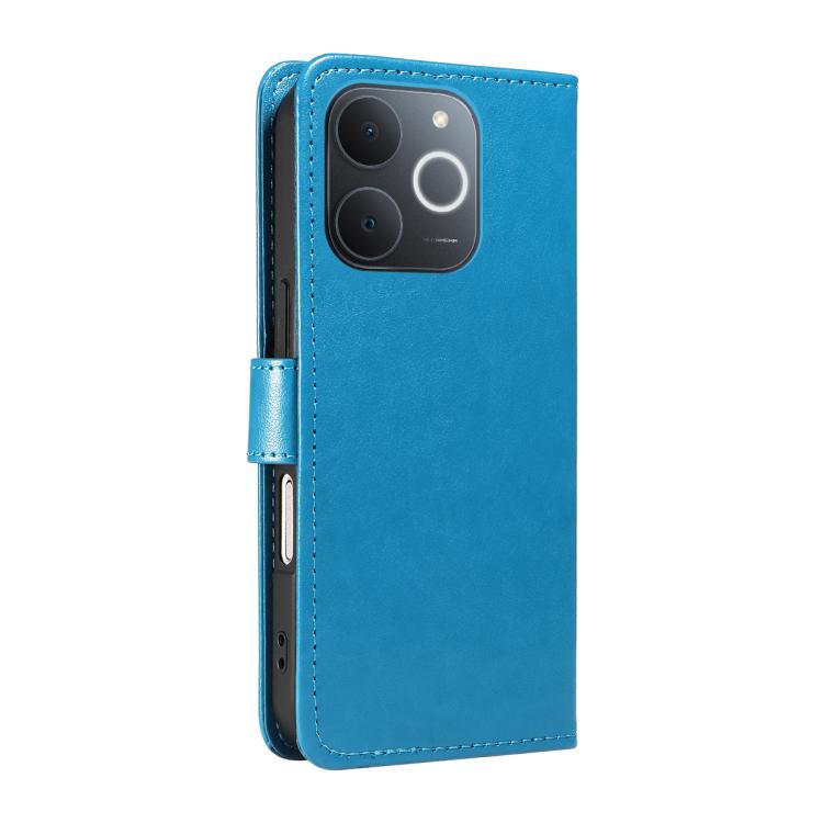 For Realme C71 4G India Cat and Bee Embossed Flip Leather Phone Case