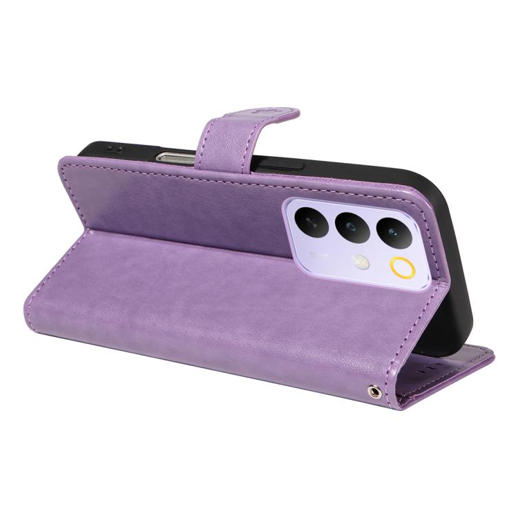 For Realme C85 Pro 4G Cat and Bee Embossed Flip Leather Phone Case