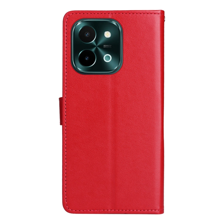 For vivo Y28 4G Cat and Bee Embossed Flip Leather Phone Case