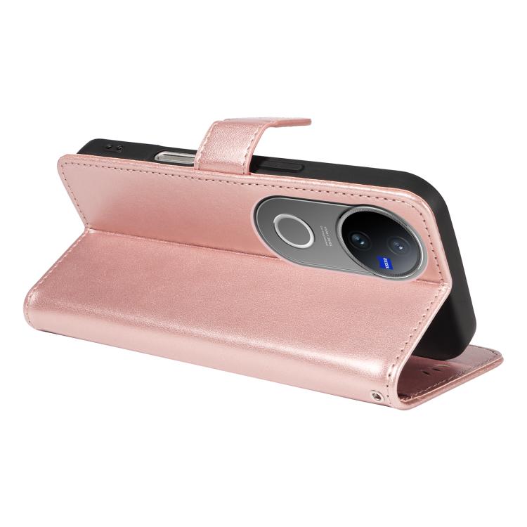 For vivo V50 5G Global Cat and Bee Embossed Flip Leather Phone Case