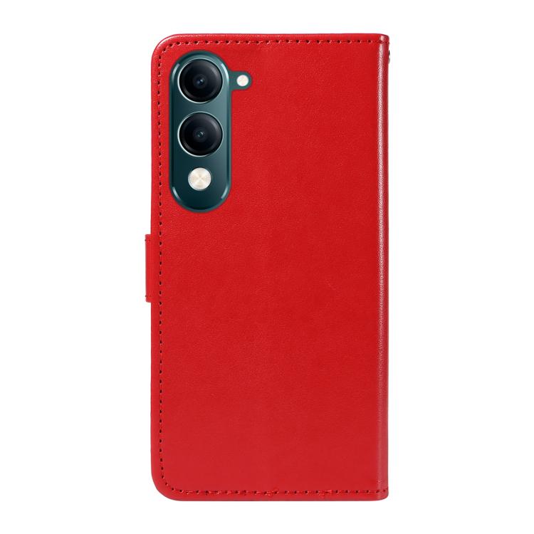 For vivo Y29S 5G / Y04 Cat and Bee Embossed Flip Leather Phone Case