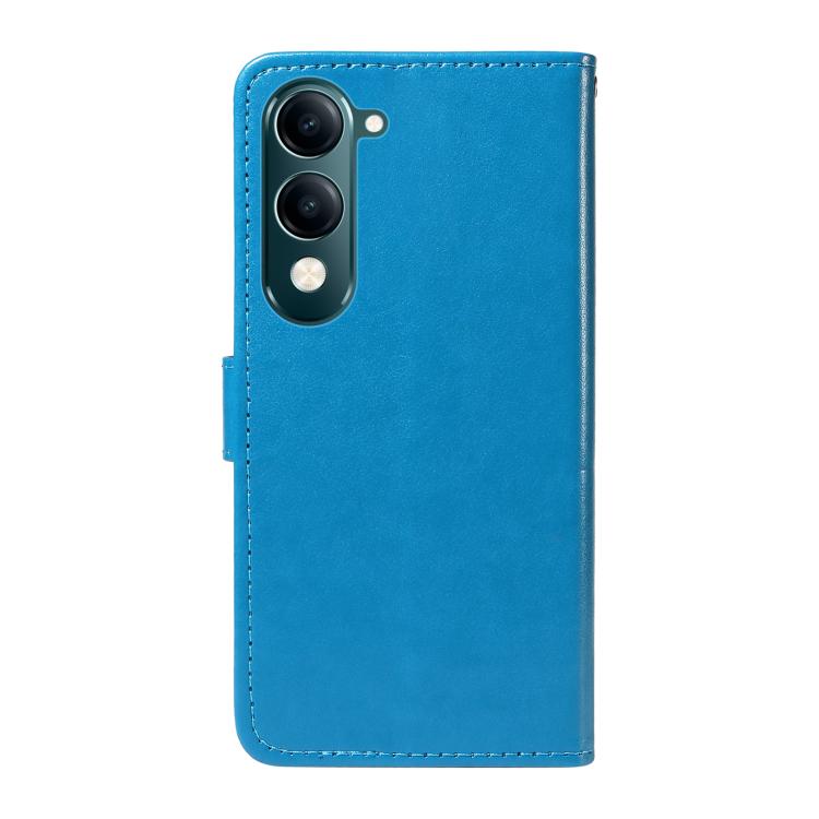 For vivo Y29S 5G / Y04 Cat and Bee Embossed Flip Leather Phone Case