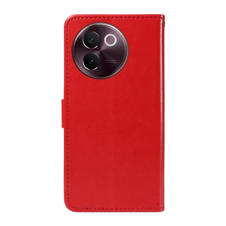 For vivo V30E / V40 Lite Global Cat and Bee Embossed Flip Leather Phone Case