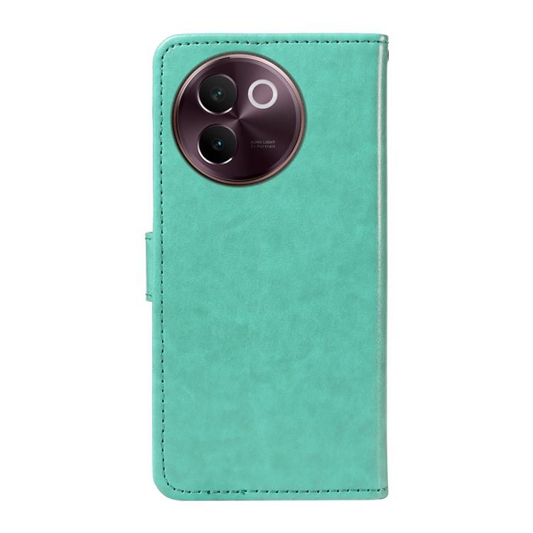 For vivo V30E / V40 Lite Global Cat and Bee Embossed Flip Leather Phone Case