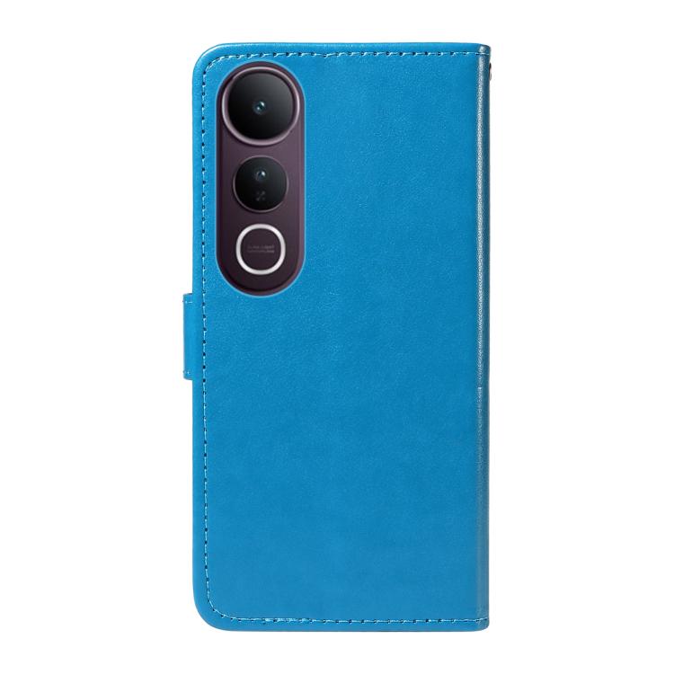 For vivo V50 Lite 5G Global Cat and Bee Embossed Flip Leather Phone Case