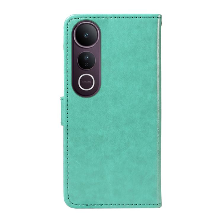 For vivo V50 Lite 5G Global Cat and Bee Embossed Flip Leather Phone Case