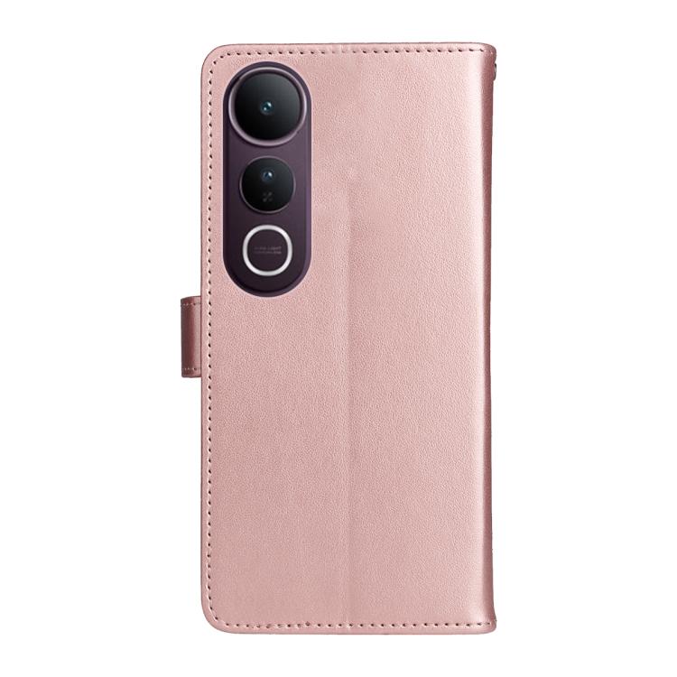 For vivo V50 Lite 5G Global Cat and Bee Embossed Flip Leather Phone Case