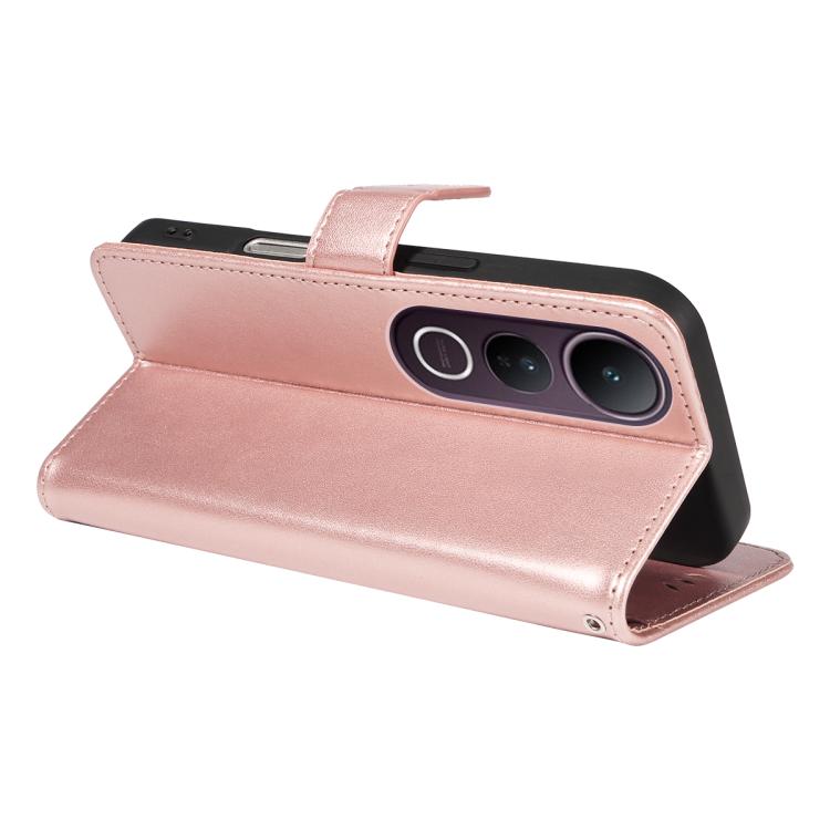 For vivo V50 Lite 5G Global Cat and Bee Embossed Flip Leather Phone Case