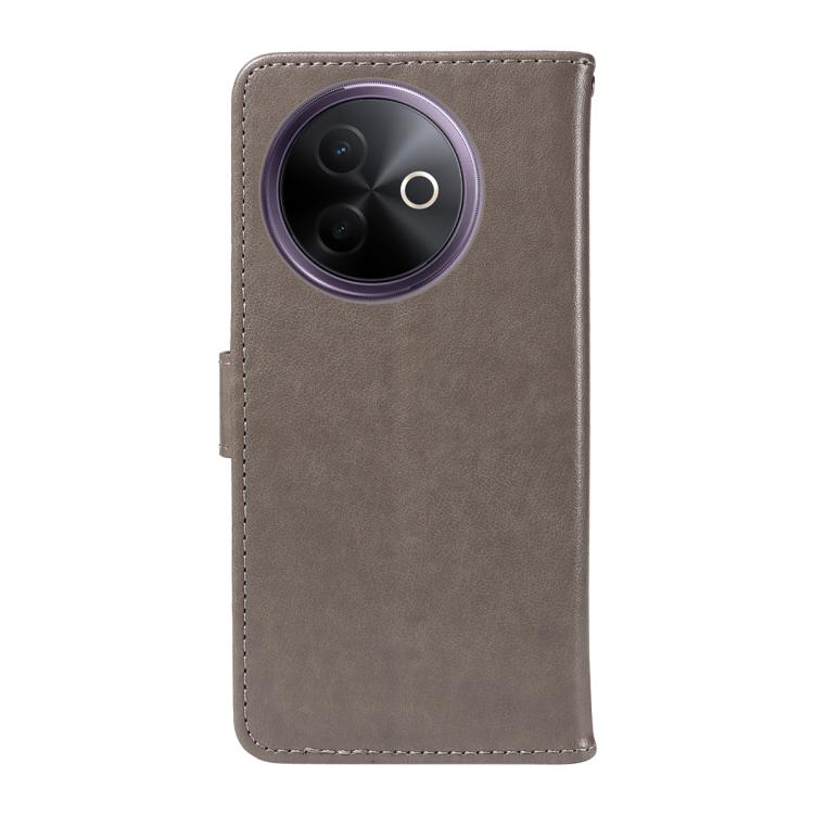 For vivo Y39 5G Global Cat and Bee Embossed Flip Leather Phone Case