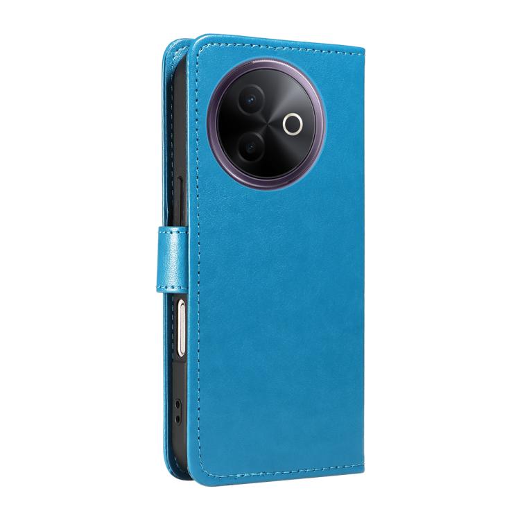 For vivo Y39 5G Global Cat and Bee Embossed Flip Leather Phone Case