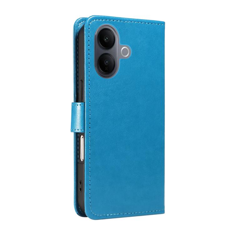 For vivo V60 Lite 4G Cat and Bee Embossed Flip Leather Phone Case