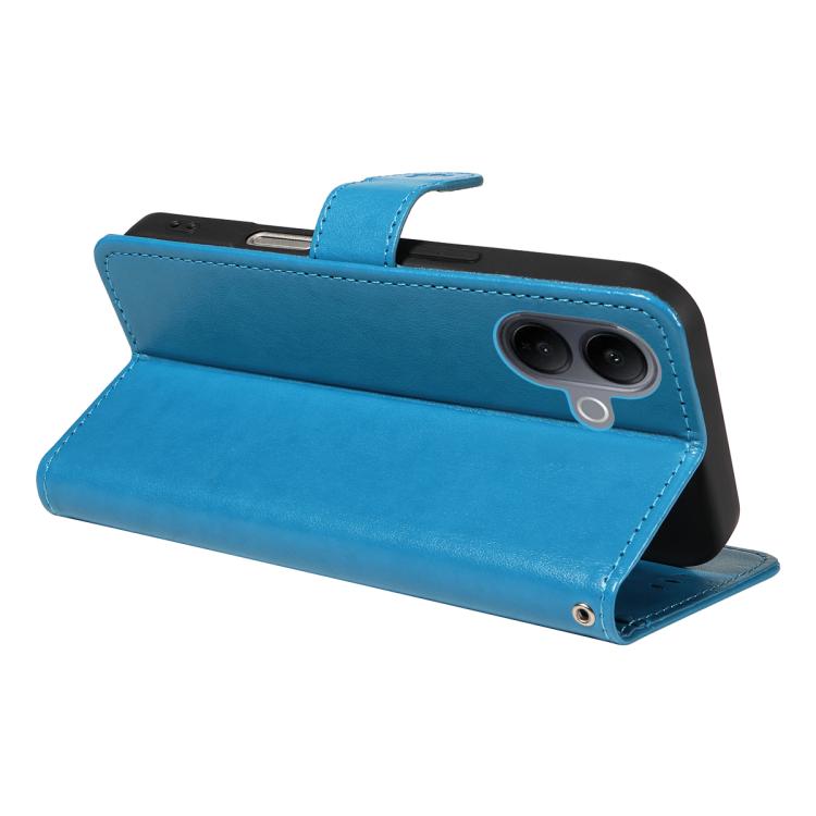 For vivo V60 Lite 4G Cat and Bee Embossed Flip Leather Phone Case