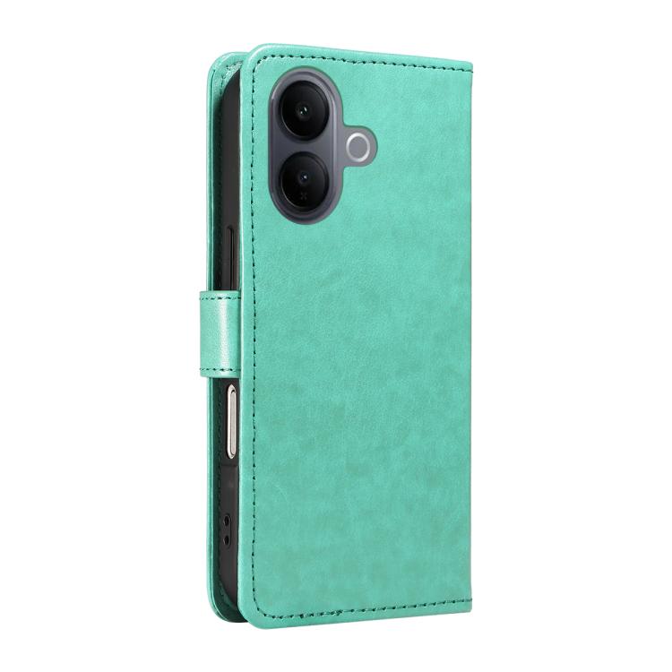 For vivo V60 Lite 4G Cat and Bee Embossed Flip Leather Phone Case