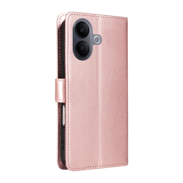 For vivo V60 Lite 4G Cat and Bee Embossed Flip Leather Phone Case