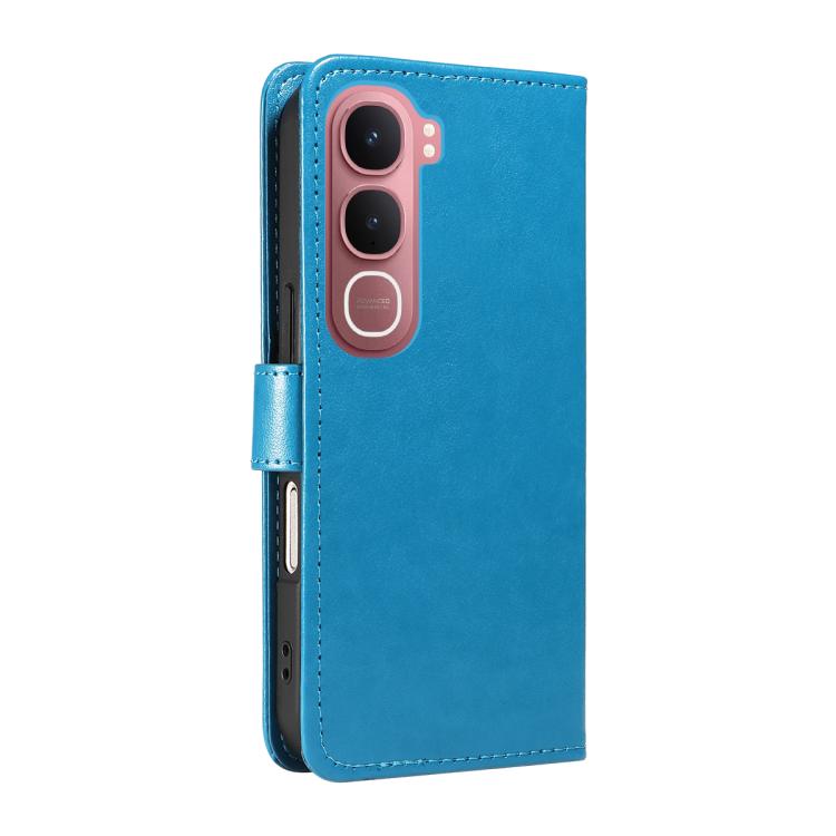 For vivo Y31 5G 2025 / Y21D Cat and Bee Embossed Flip Leather Phone Case